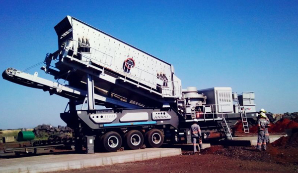 600-800 TPH moble crushing and screening plant